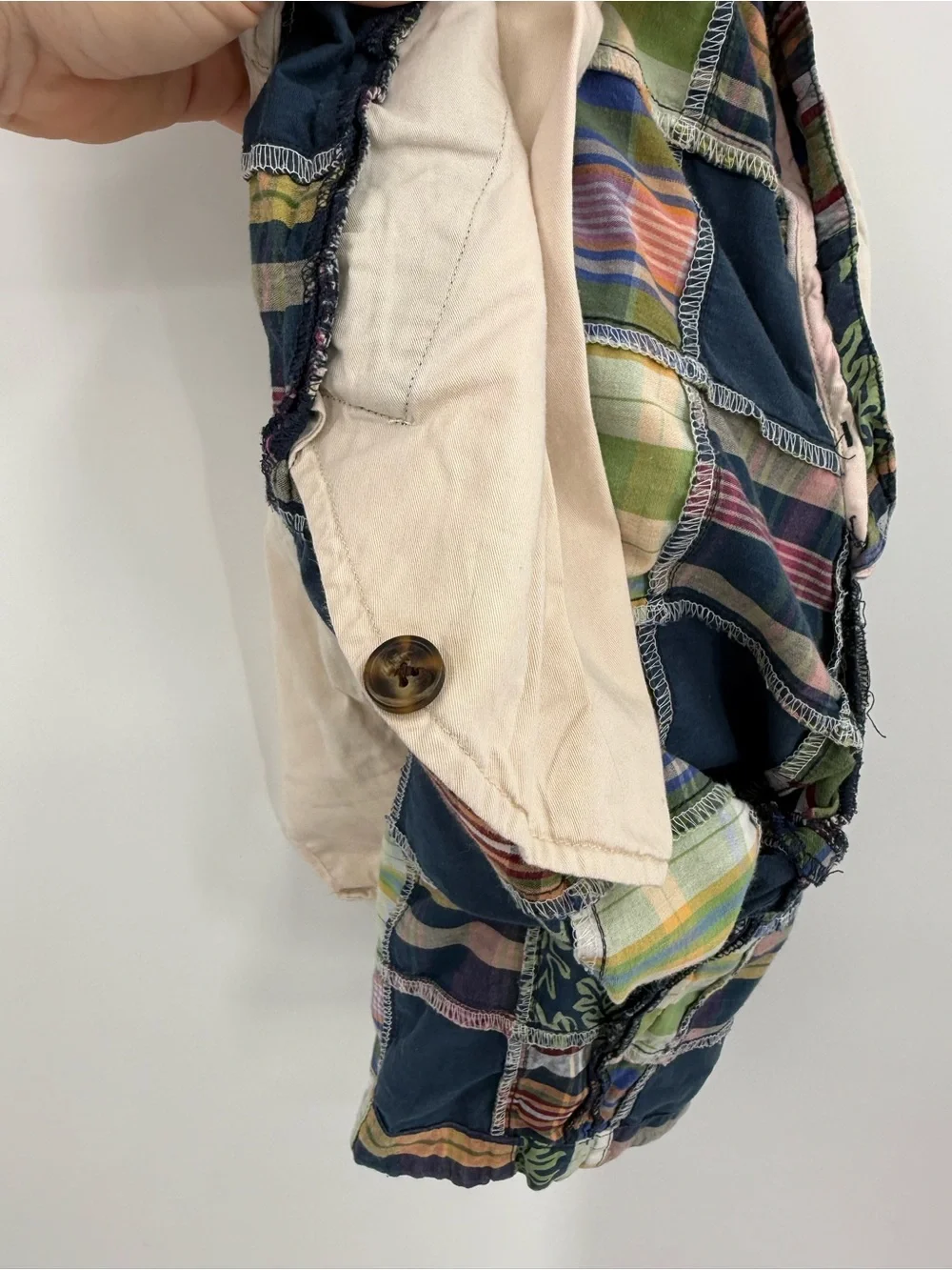 Brooks Brothers Cotton Patchwork Madras Shorts | Multicolor | 36